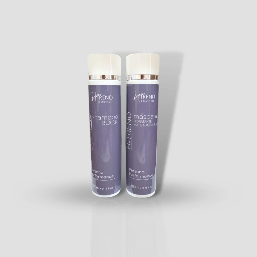 Kit Shampoo e Máscara Black Matizadora para loiro platinado